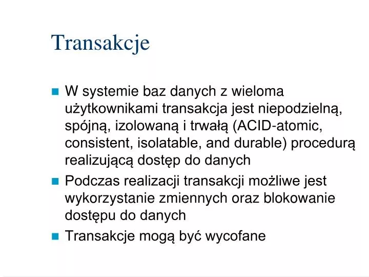 transakcje