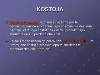 kostoja