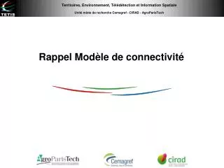 rappel mod le de connectivit
