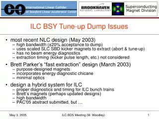 ILC BSY Tune-up Dump Issues