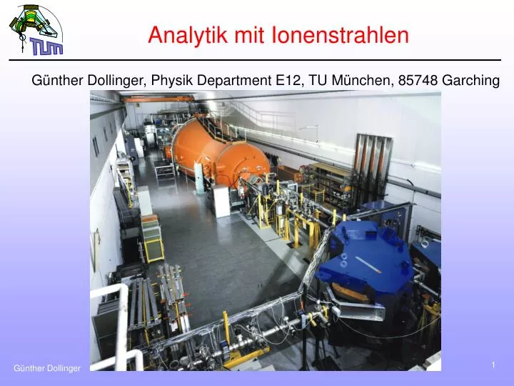 analytik mit ionenstrahlen