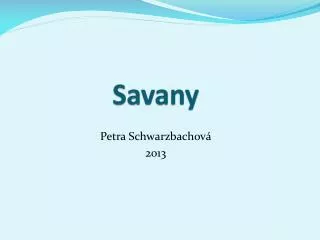 savany