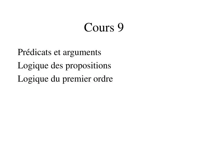 cours 9