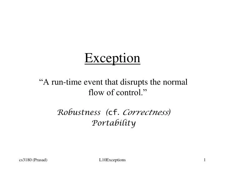 exception