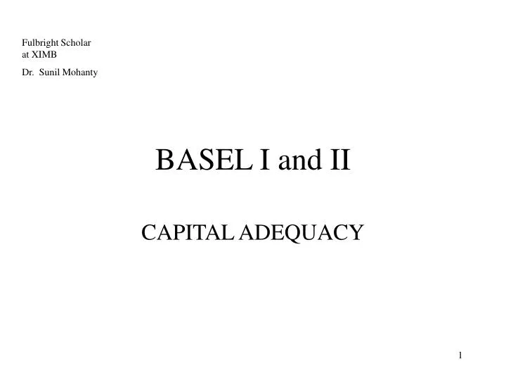 basel i and ii
