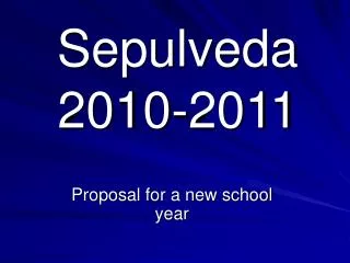 Sepulveda 2010-2011