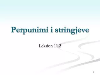 perpunimi i stringjeve