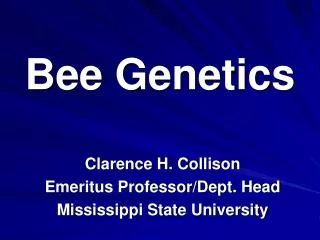 Bee Genetics