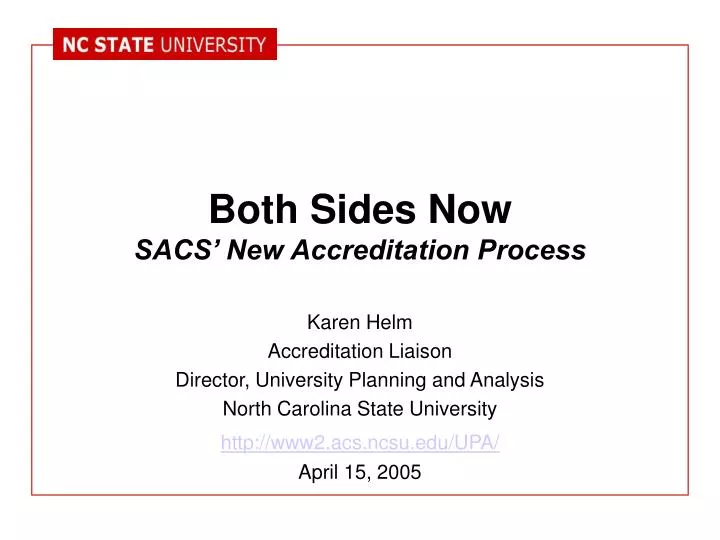 both sides now sacs new accreditation process