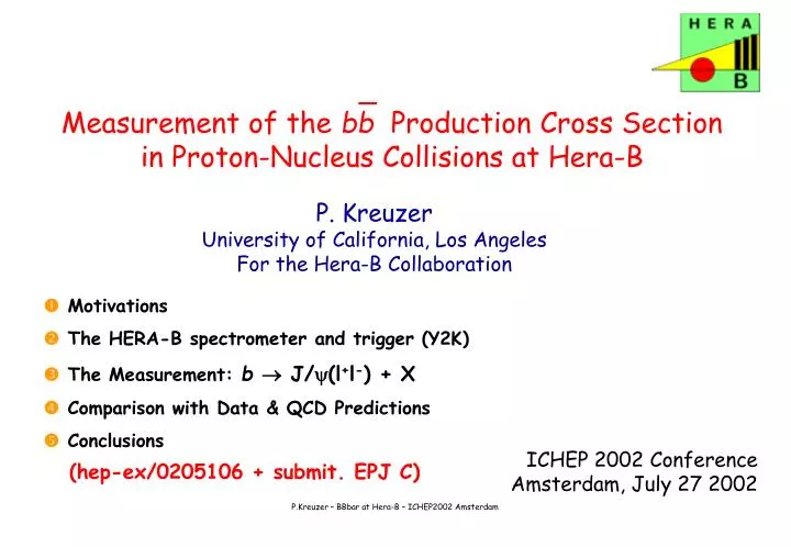 measurement of the bb production cross section in proton nucleus collisions at hera b