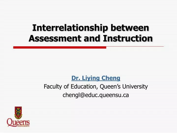 interrelationship between assessment and instruction