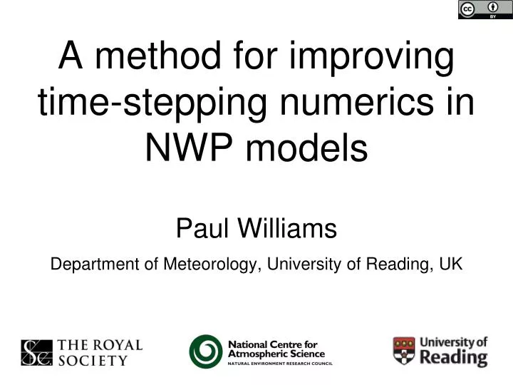 a method for improving time stepping numerics in nwp models
