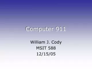 Computer 911