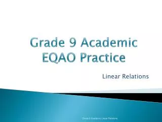 linear relations