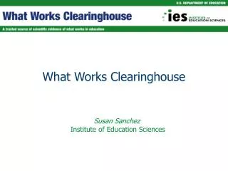 What Works Clearinghouse