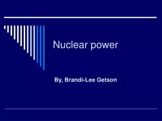 Nuclear power