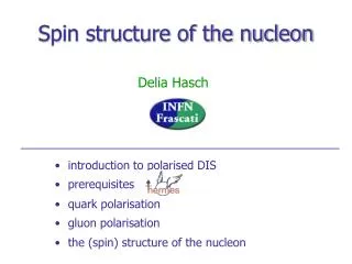 Spin structure of the nucleon