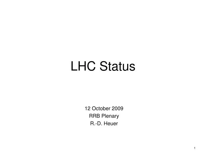 lhc status