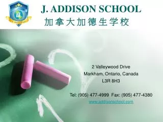 J. ADDISON SCHOOL ? ? ? ? ? ? ? ?