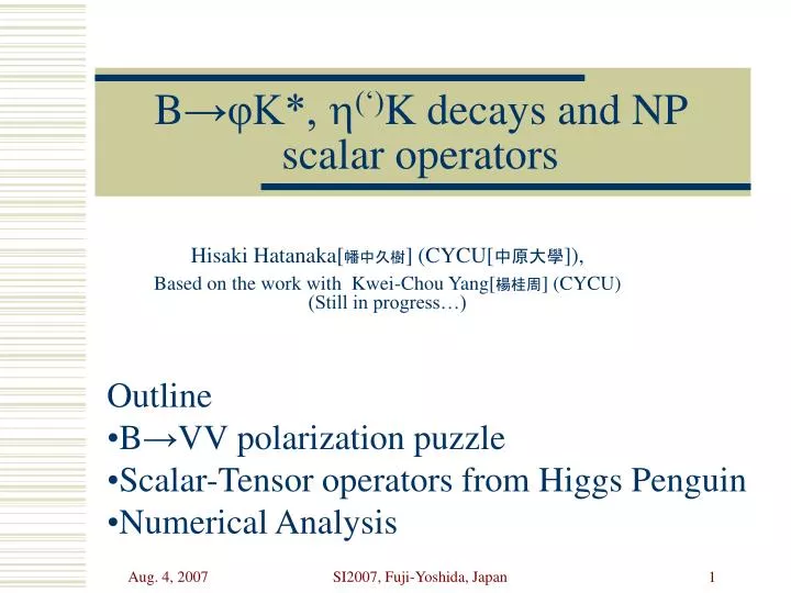 b k h k decays and np scalar operators