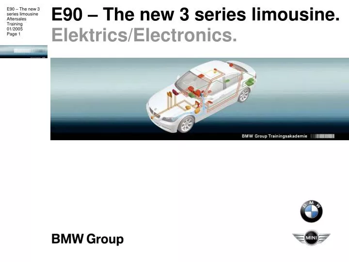 e90 the new 3 series limousine elektrics electronics