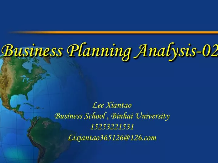 business planning analysis 02