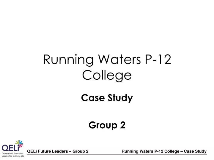 running waters p 12 college