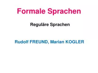 formale sprachen