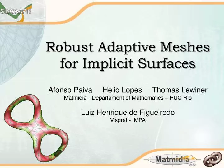 robust adaptive meshes for implicit surfaces