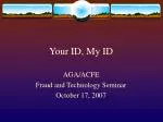 Your ID, My ID