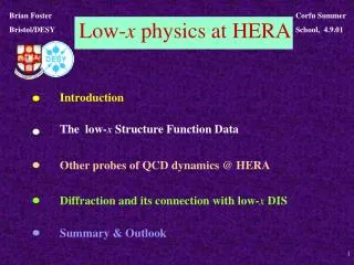 Low- x physics at HERA