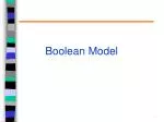 Boolean Model - slide 1
