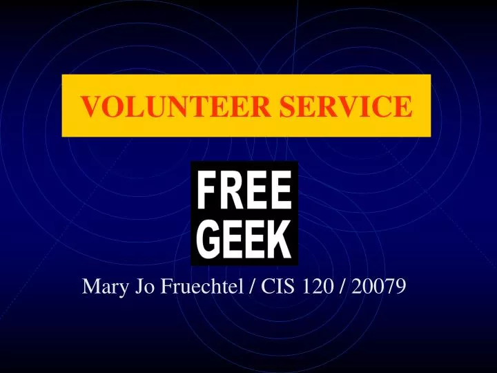 volunteer service