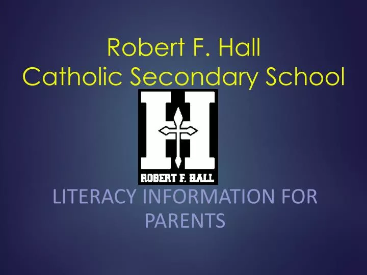 robert f hall catholic secondary school