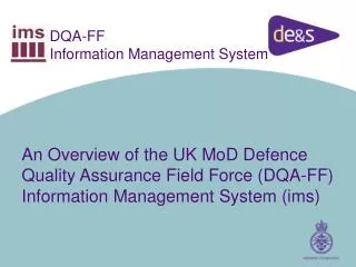 DQA-FF Information Management System