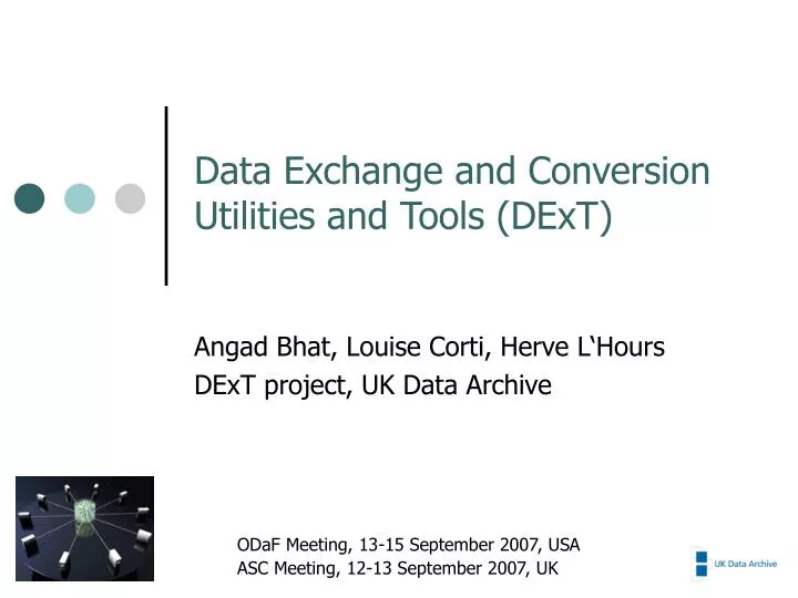data exchange and conversion utilities and tools dext