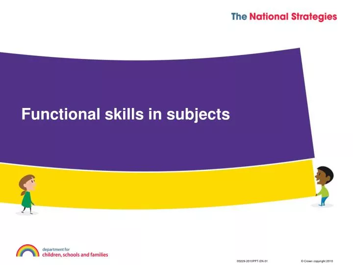 functional skills in subjects