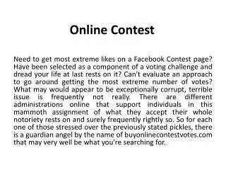 Online Contest