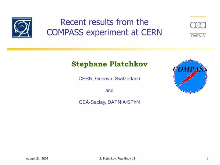 recent results from the compass experiment at cern