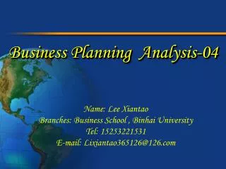 Business Planning Analysis-04