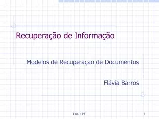 recupera o de informa o