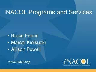 iNACOL Programs and Services