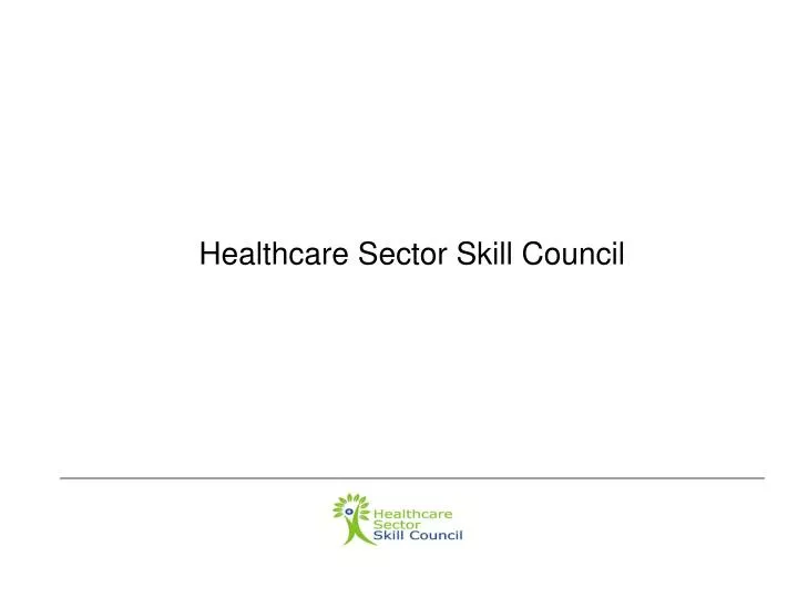 healthcare sector skill council