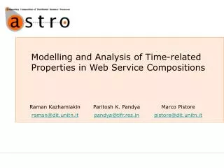 Modelling and Analysis of Time-related Properties in Web Service Compositions