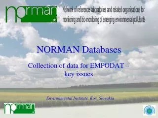 NORMAN Databases
