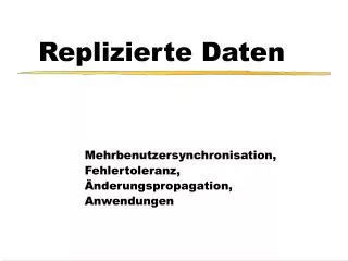 replizierte daten