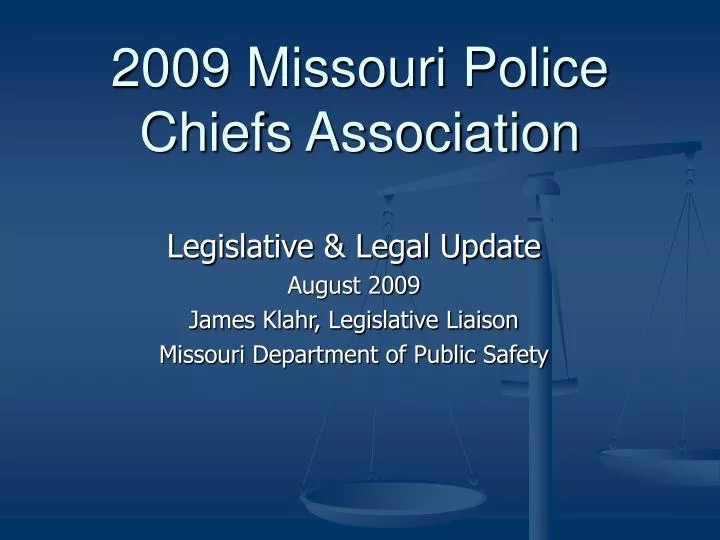 2009 missouri police chiefs association