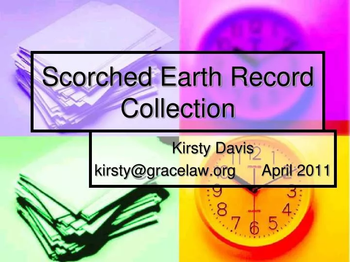 scorched earth record collection