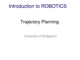 Trajectory Planning