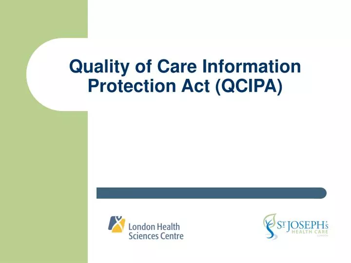 quality of care information protection act qcipa